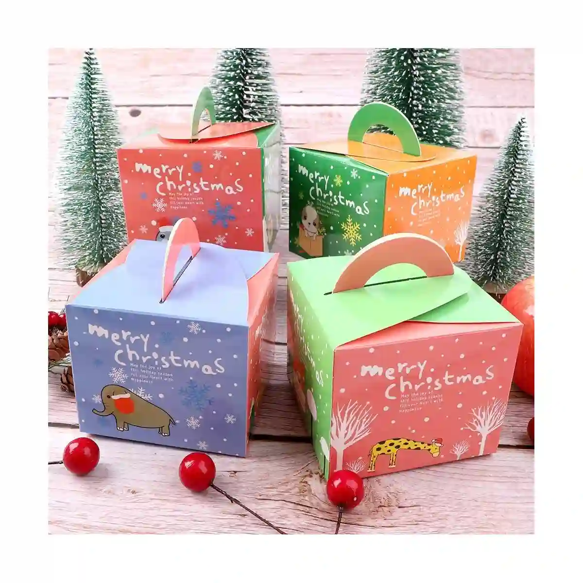 Set 32 Scatole Di Natale Per I Regali, 4 Stili Diversi 4 Set 32 Scatole Di Natale Per I Regali, 4 Stili Diversi - immagine 4