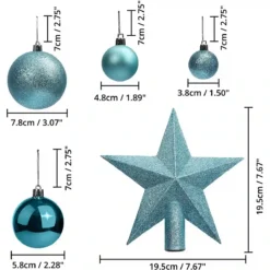 Set 50 Palline Albero Di Natale Blu E Azzurre, Opache E Lucide -Offerte Playmobil || Villeroy & Boch || Ravensburger Negozio set 50 palline albero di natale blu e azzurre 2