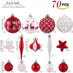 Set 70 Decorazioni Per Albero Di Natale, Con Palline E Ornamenti 6 Set 70 Decorazioni Per Albero Di Natale, Con Palline E Ornamenti -Offerte Playmobil || Villeroy & Boch || Ravensburger Negozio set 70 decorazioni per albero di natale 2
