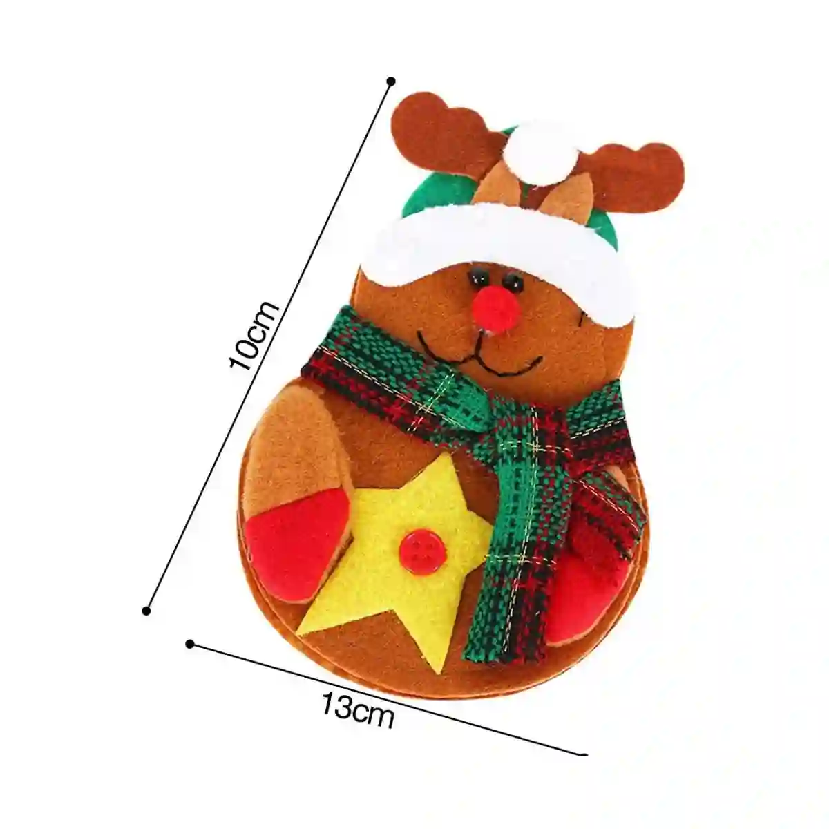 Set 9 Bustine Per Posate, Design Natalizio: Babbo Natale, Renna E Pupazzo Di Neve 4 Set 9 Bustine Per Posate, Design Natalizio: Babbo Natale, Renna E Pupazzo Di Neve - immagine 4