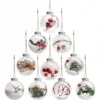 Set Da 10 Palle Di Natale Stile Vintage, Da 7,8 Cm, Per L'albero