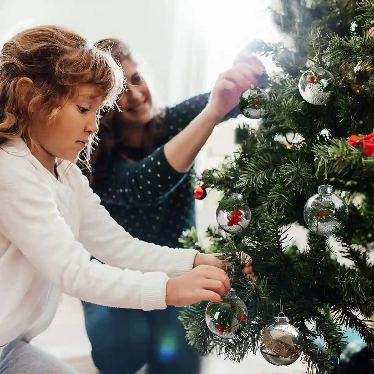 Set Da 10 Palle Di Natale Stile Vintage, Da 7,8 Cm, Per L'albero 3 Set Da 10 Palle Di Natale Stile Vintage, Da 7,8 Cm, Per L'albero - immagine 3