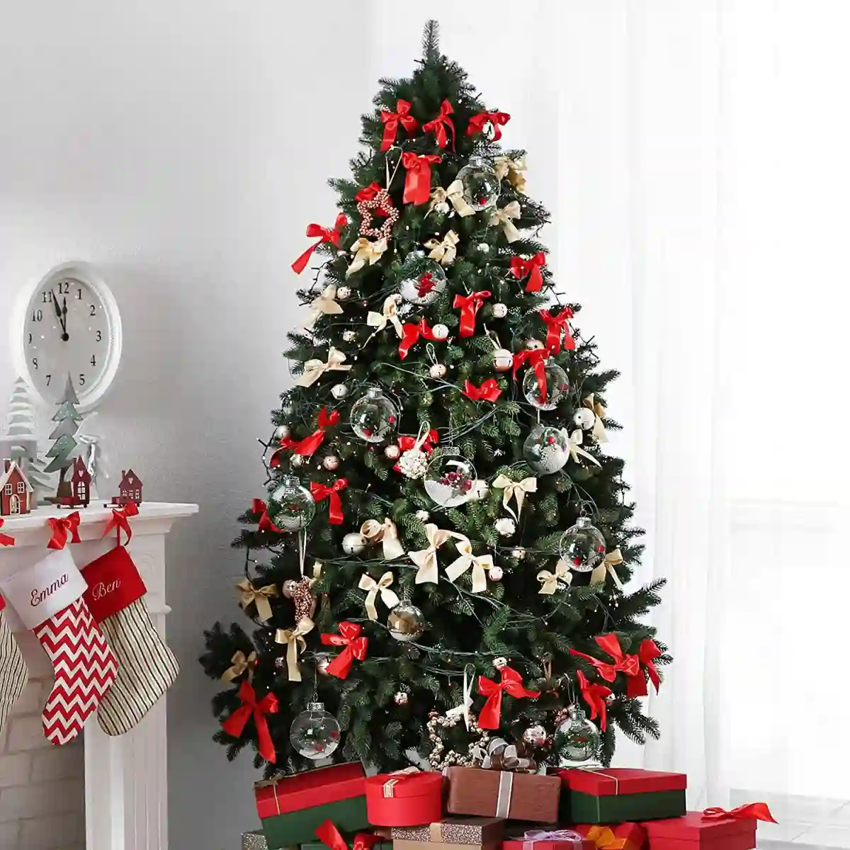 Set Da 10 Palle Di Natale Stile Vintage, Da 7,8 Cm, Per L'albero 4 Set Da 10 Palle Di Natale Stile Vintage, Da 7,8 Cm, Per L'albero - immagine 4