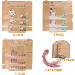 Set Da 12 Scatole Per Reali Di Natale, In Cartoncino 8 Set Da 12 Scatole Per Reali Di Natale, In Cartoncino -Offerte Playmobil || Villeroy & Boch || Ravensburger Negozio set da 12 scatole per reali di natale in cartoncino 2