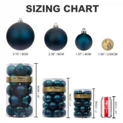 Set Da 24 Palline Di Natale Blu Elettrico, In 4 Finiture Speciali -Offerte Playmobil || Villeroy & Boch || Ravensburger Negozio set da 24 palline di natale blu elettrico 3