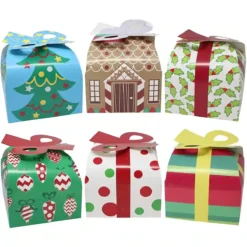 Set Da 24 Scatole 3D Per Regali Di Natale Con Fiocco, In Cartoncino Resistente 6 Set Da 24 Scatole 3D Per Regali Di Natale Con Fiocco, In Cartoncino Resistente -Offerte Playmobil || Villeroy & Boch || Ravensburger Negozio set da 24 scatole 3d per regali di natale con fiocco 2