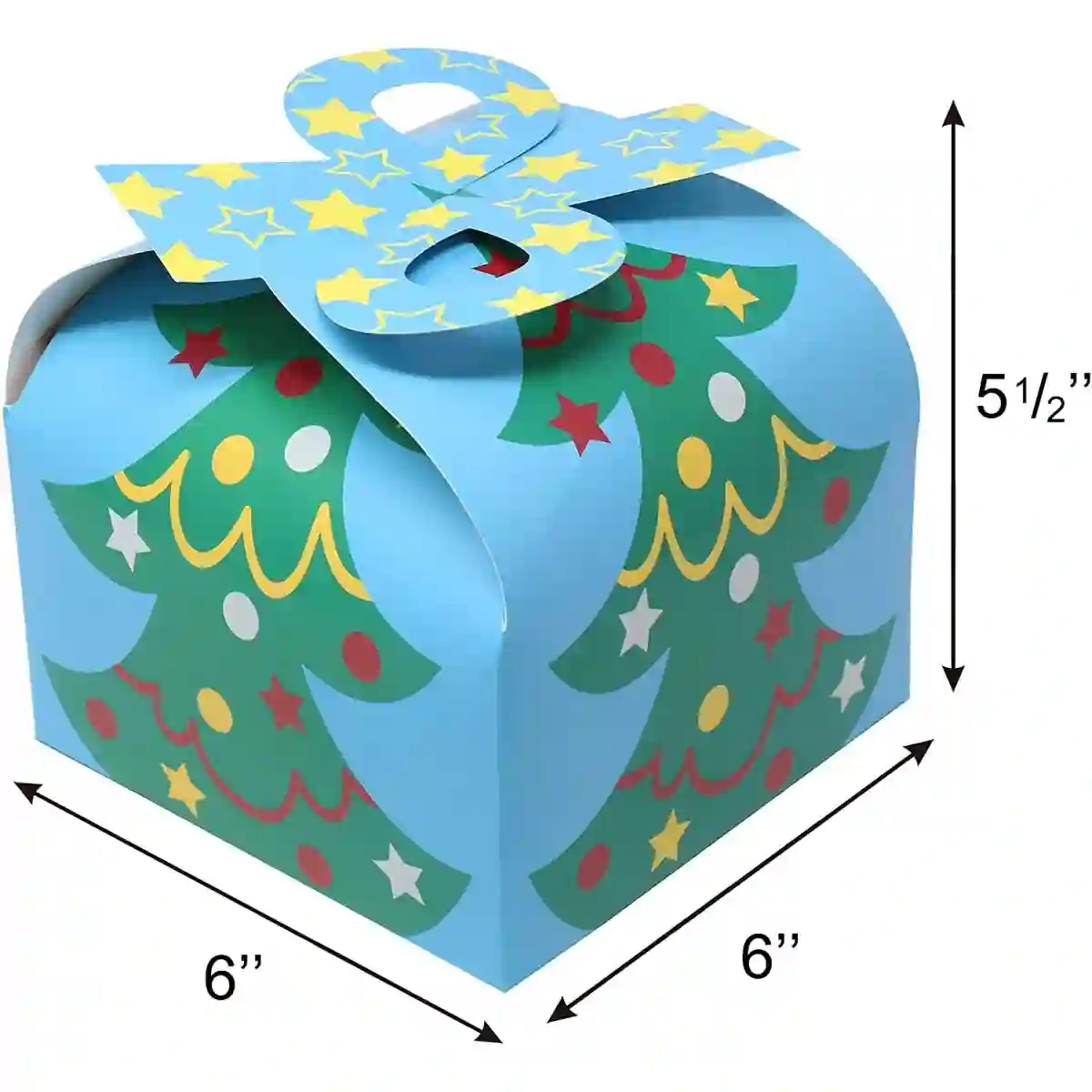 Set Da 24 Scatole 3D Per Regali Di Natale Con Fiocco, In Cartoncino Resistente 4 Set Da 24 Scatole 3D Per Regali Di Natale Con Fiocco, In Cartoncino Resistente - immagine 4