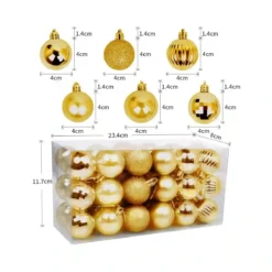 Set Da 26 Palline Oro Lucido Di Natale, 4 Disegni -Offerte Playmobil || Villeroy & Boch || Ravensburger Negozio set da 26 palline oro lucido di natale 2