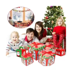Set Da 3 Scatole Regalo Di Natale Con Fiocco, Misure Diverse -Offerte Playmobil || Villeroy & Boch || Ravensburger Negozio set da 3 scatole regalo di natale con fiocco 2