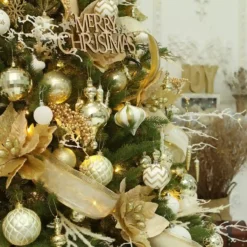 Set Da 30 Palline Di Natale 6 Cm, Eleganti, Oro E Bianche -Offerte Playmobil || Villeroy & Boch || Ravensburger Negozio set da 30 palline di natale 6 cm eleganti 4