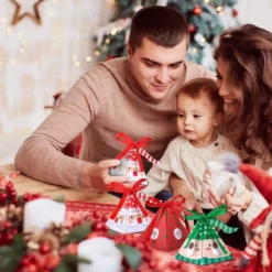 Set Da 30 Scatole Per Caramelle Di Natale, Forma Piramidale, Per Regali -Offerte Playmobil || Villeroy & Boch || Ravensburger Negozio set da 30 scatole per caramelle di natale 4