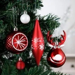 Set Da 92 Addobbi Albero Di Natale Rossi E Bianchi, Misure Varie -Offerte Playmobil || Villeroy & Boch || Ravensburger Negozio set da 92 addobbi albero di natale rossi 2