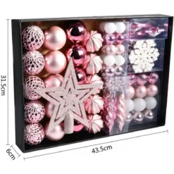 Set Decorazioni Albero Di Natale Rosa Gold, Con 68 Palline E Accessori 7 Set Decorazioni Albero Di Natale Rosa Gold, Con 68 Palline E Accessori -Offerte Playmobil || Villeroy & Boch || Ravensburger Negozio set decorazioni albero di natale rosa gold 2