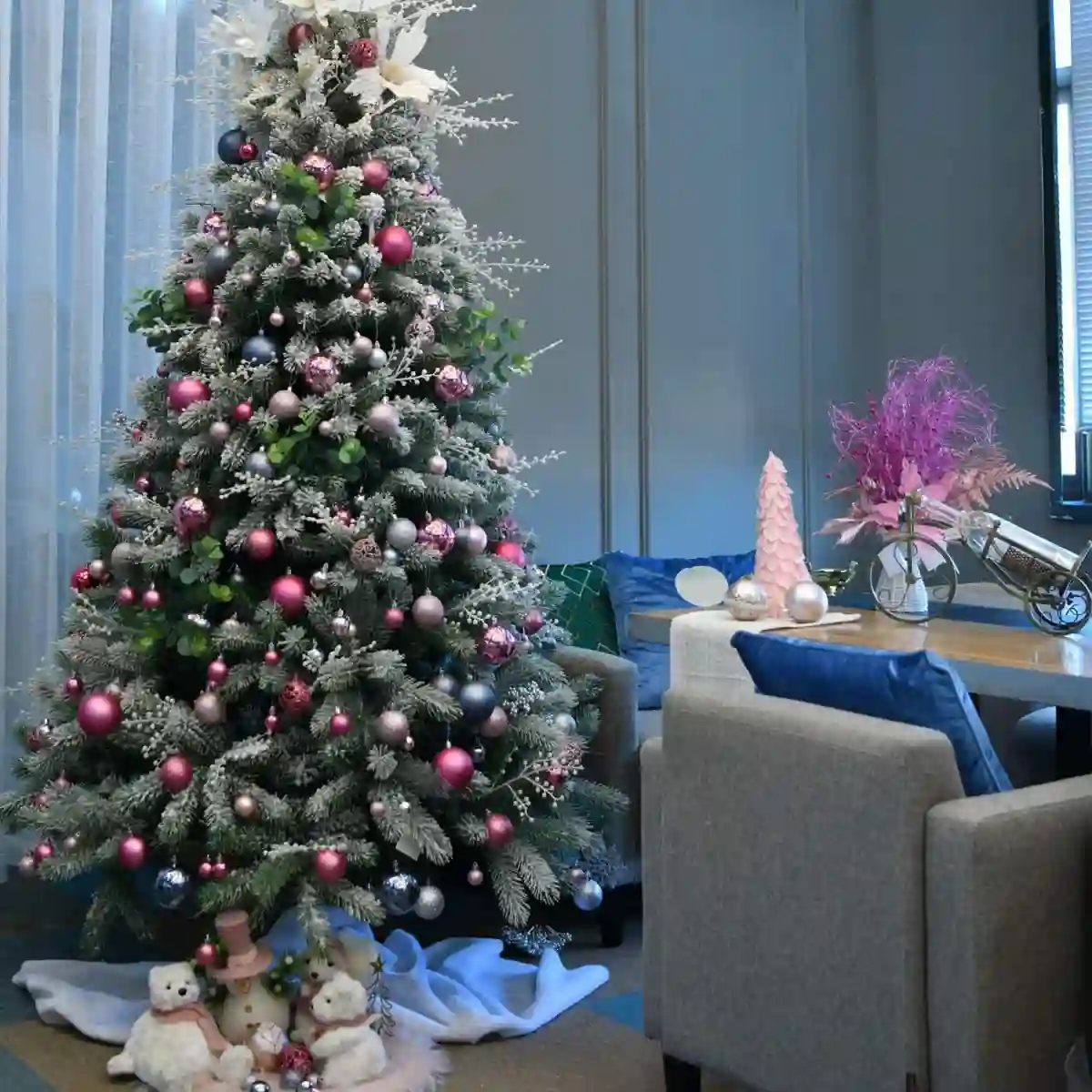 Set Decorazioni Albero Di Natale Rosa Gold, Con 68 Palline E Accessori 5 Set Decorazioni Albero Di Natale Rosa Gold, Con 68 Palline E Accessori - immagine 5