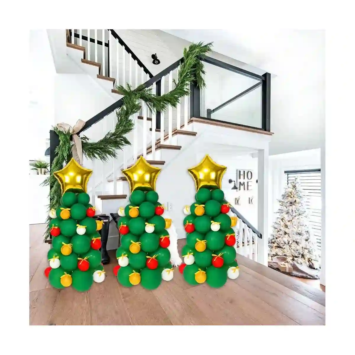 Set Di 142 Palloncini Per Composizione Albero Di Natale 2 Set Di 142 Palloncini Per Composizione Albero Di Natale - immagine 2