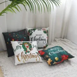 Set Di 4 Federe In Cotone E Lino Natalizie, 4 Motivi Di Natale -Offerte Playmobil || Villeroy & Boch || Ravensburger Negozio set di 4 federe in cotone e lino natalizie 2