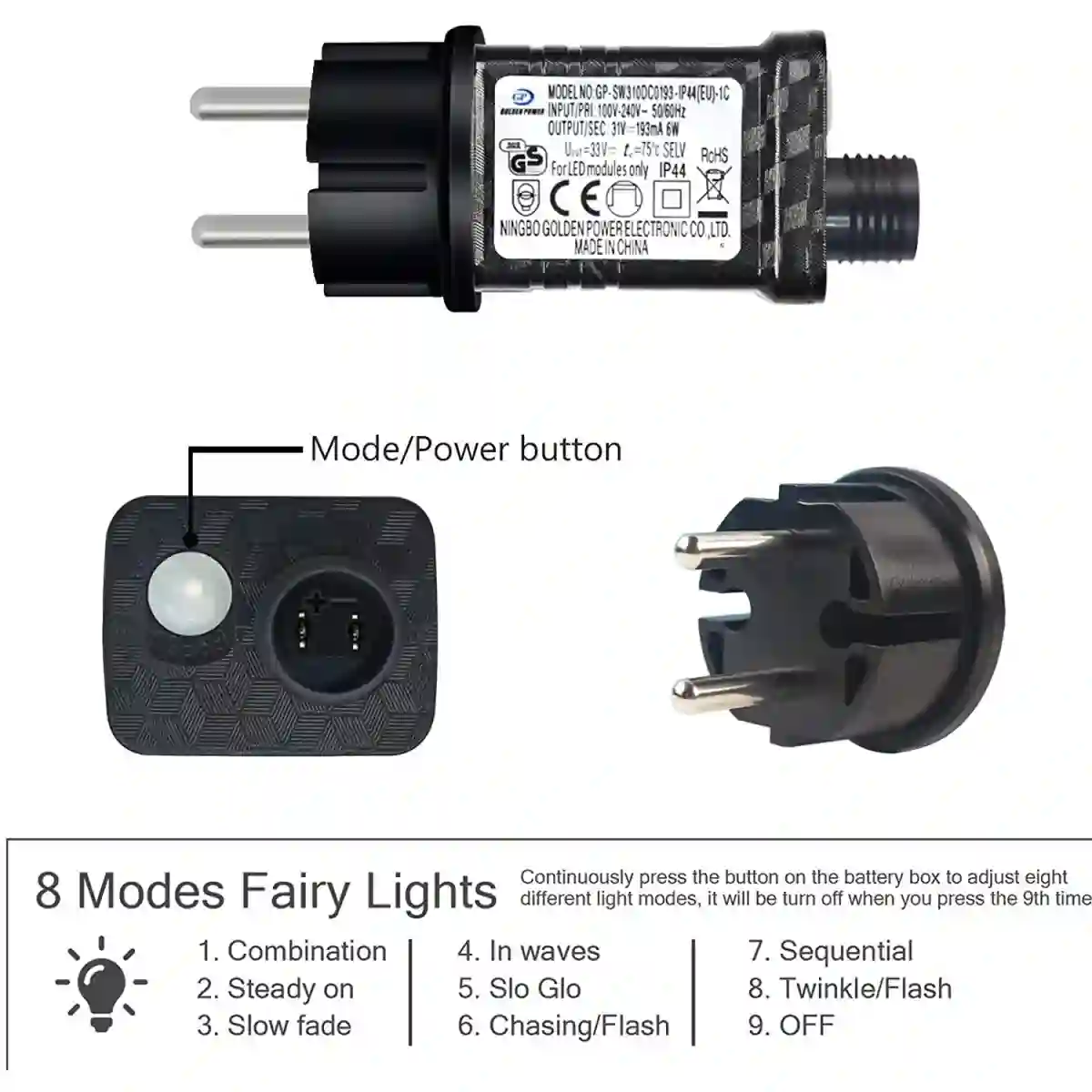 Set Luci Per Albero Di Natale, , Da 30mt E 300 LED, Luci Bianche 2 Set Luci Per Albero Di Natale, , Da 30mt E 300 LED, Luci Bianche - immagine 2