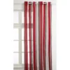 Tenda Beverly Con Occhielli Strisce Rosse E Grigie, Tema Natale