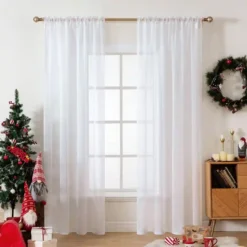 Tende Bianche Trasparenti Per Natale, Arredo Casa, Idea Regalo