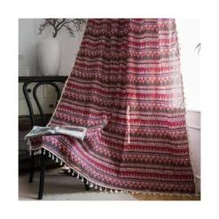 Tende In Lino, Decoro Etnico, Perfette Per Natale, Idea Regalo